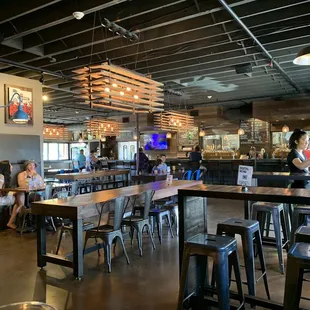 the interior of a restaurant