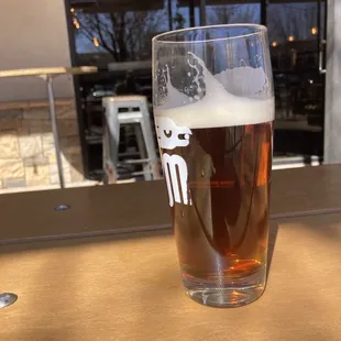 Nitro Irish red ale on the patio!