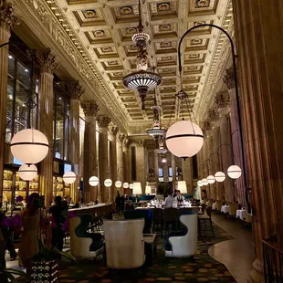 Bar and dining area.