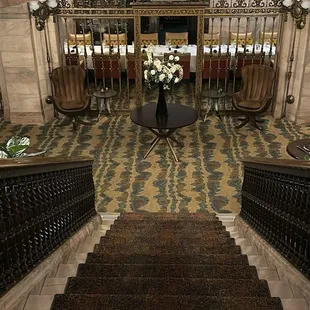 Stairs down to the vault