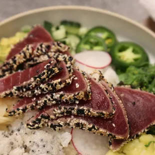 Seared Tuna Poke Bowl