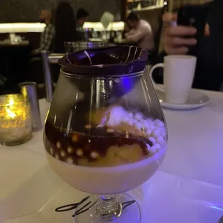 Banana-mango Panna Cotta