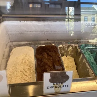 Butter pecan, dark chocolate, other flavors they have in store available.