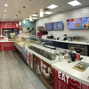 Inside store