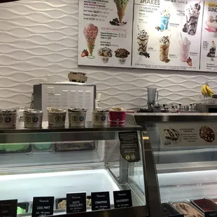 Ice cream selection