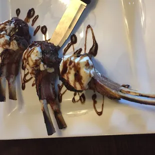 Special order--this is the same cooking method as the chop with the goat cheese and fig balsamic.  And oh, it was melt in your mouth.