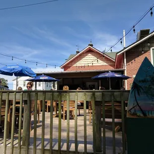 Outdoor seating.