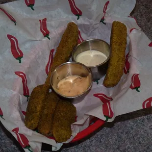 Fried Pickle Spears. Out of this world!