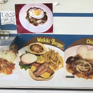7/25/19 Loco Moco, Waikiki Burger, Chicken Cutlet.