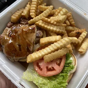 Teriyaki chicken sandwich $5.95