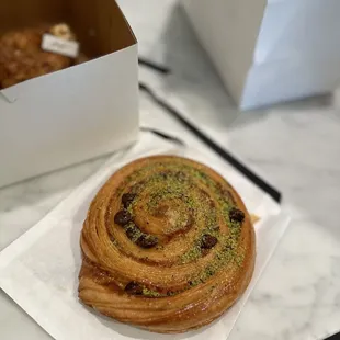 a pastry in a box