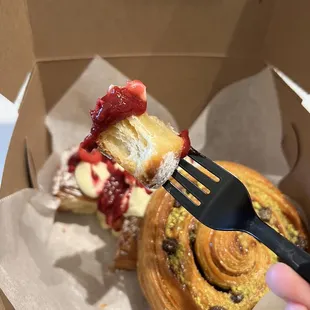 Triple chocolate crookie