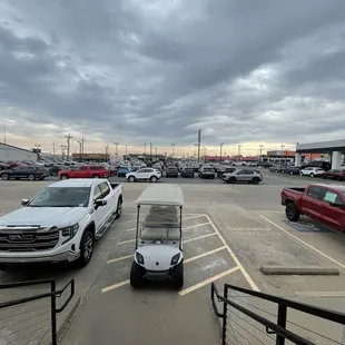 Front View of Sales Lot