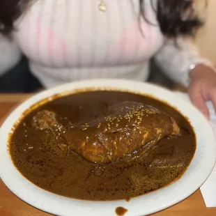 Mole poblano con Pollo (chicken mole)