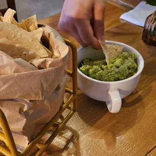 Guac and chips