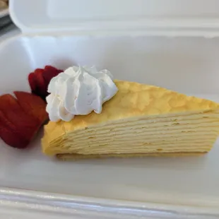 Mango Cream Crepe Cake