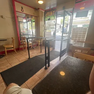 Small eating area but something better than nothing.