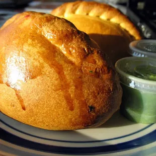 a loaf of bread on a plate