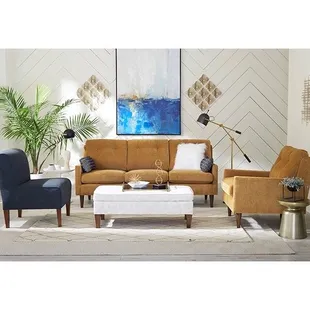 Sofa, Accent Chairs, Ottomans, Lamps, Home decor