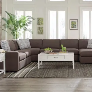 If you want a durable sectional with quality construction and cleanable fabrics, then Marcela's is the place for you!