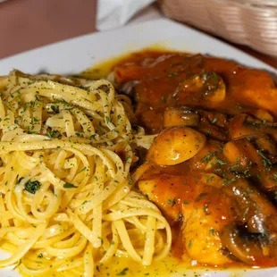 Chicken Marsala pasta