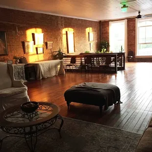 beautiful loft area with skylight