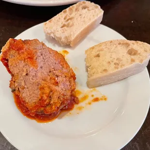 Inside of Braised Veal Meatball