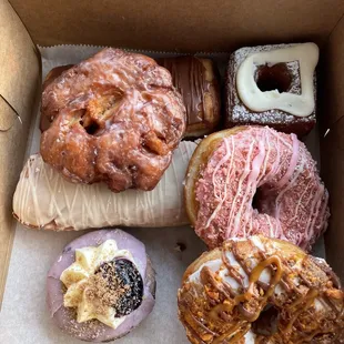 a variety of doughnuts