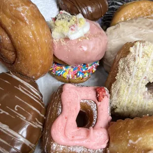 a variety of doughnuts