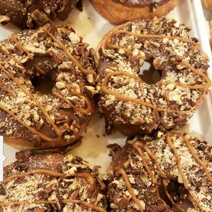 food, dough desserts, donuts