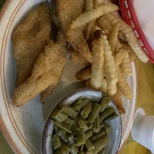 Fried fish dinner.