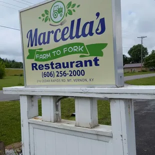sign for restaurant