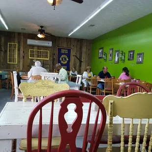 people sitting at tables
