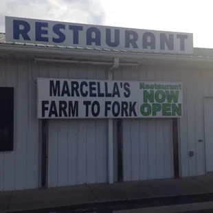 Exterior of Marcella&apos;s