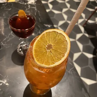 Marcellino Negroni (top) and Spritz (bottom)