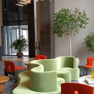 The Gantry lobby is beside the restaurant. Guests can be served here too.