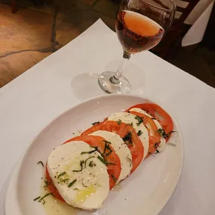 tomatoes and mozzarella