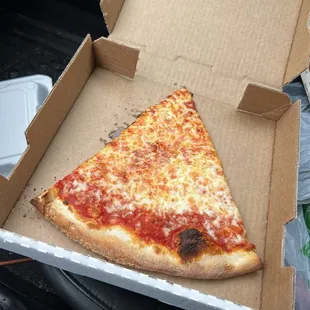 Single slice NY cheese pizza
