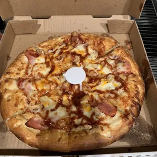 Medium The Hawaiian BBQ Chicken Pizza