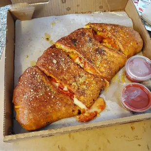 Pepperoni calzone