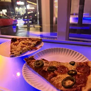 Pepperoni jalapeño, along with Hawaiian