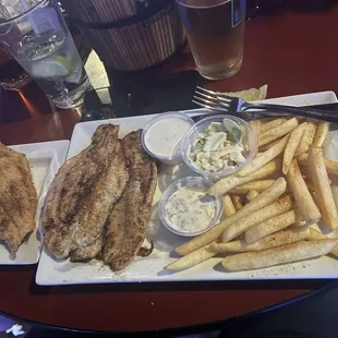 Fish fry + extra piece of fish