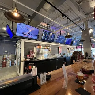 a view of the bar area