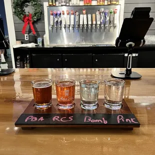 Tasting flight