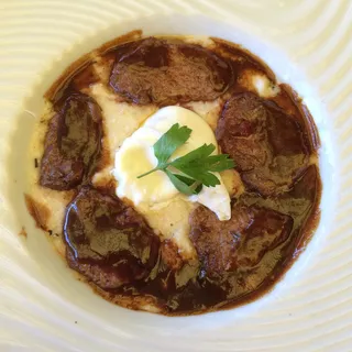 Truffled Grits & Beef Grillades