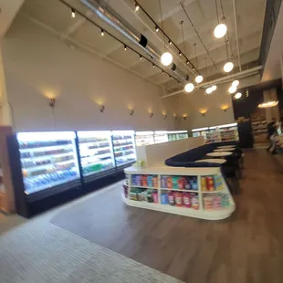 Inside store
