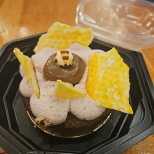 Honey Bee Cake, nice but very dense. Not a Tart