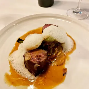 Braised Veal Cheeks with Roaster Fillet