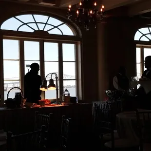 view from our table at Marche