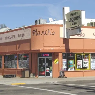 the front of the store